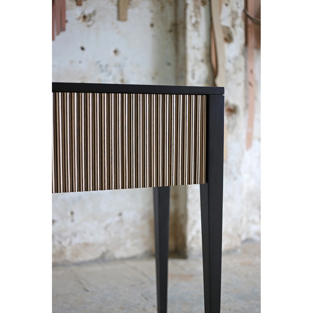 Black inlay console table