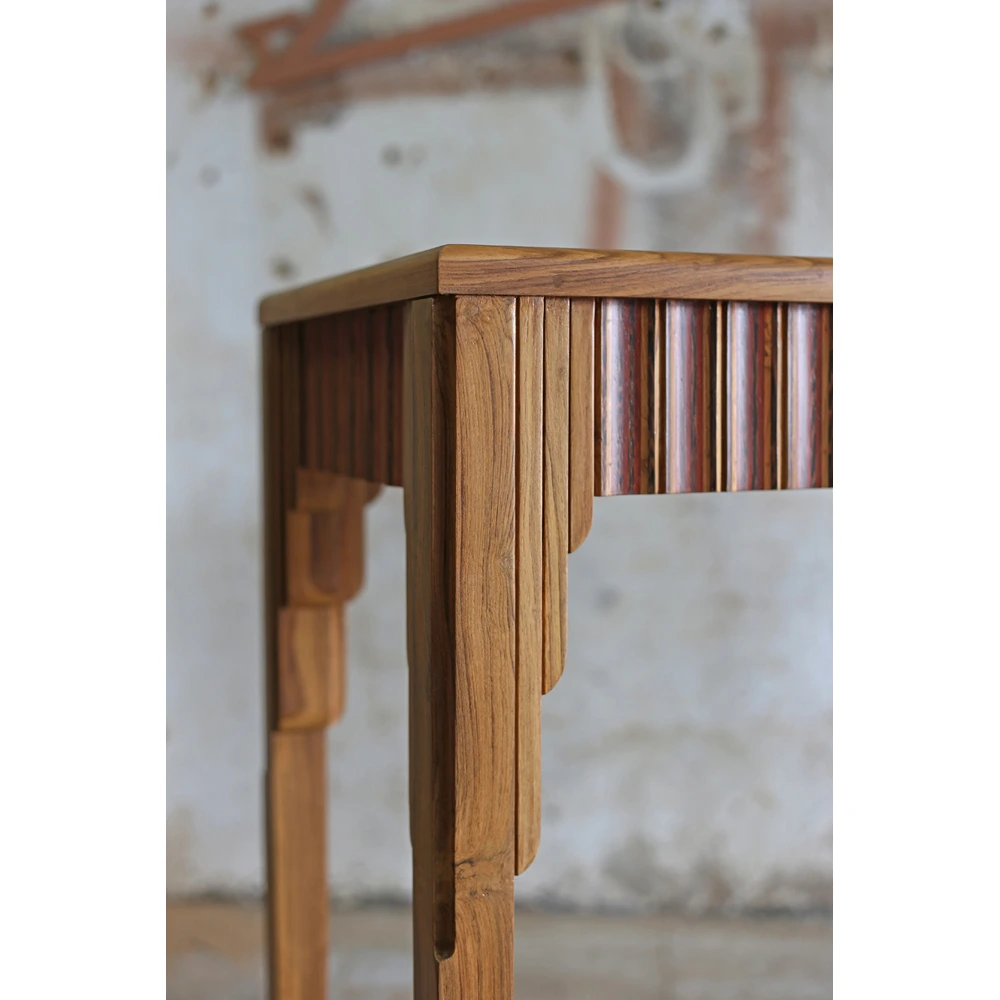 wooden console table