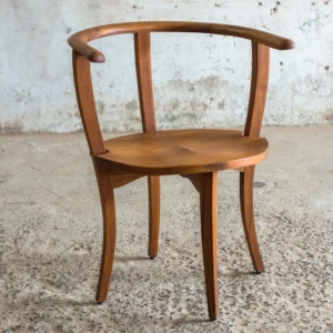 curved wooden dining chairs