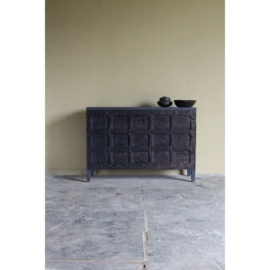 Black Wooden Chest of Drawers