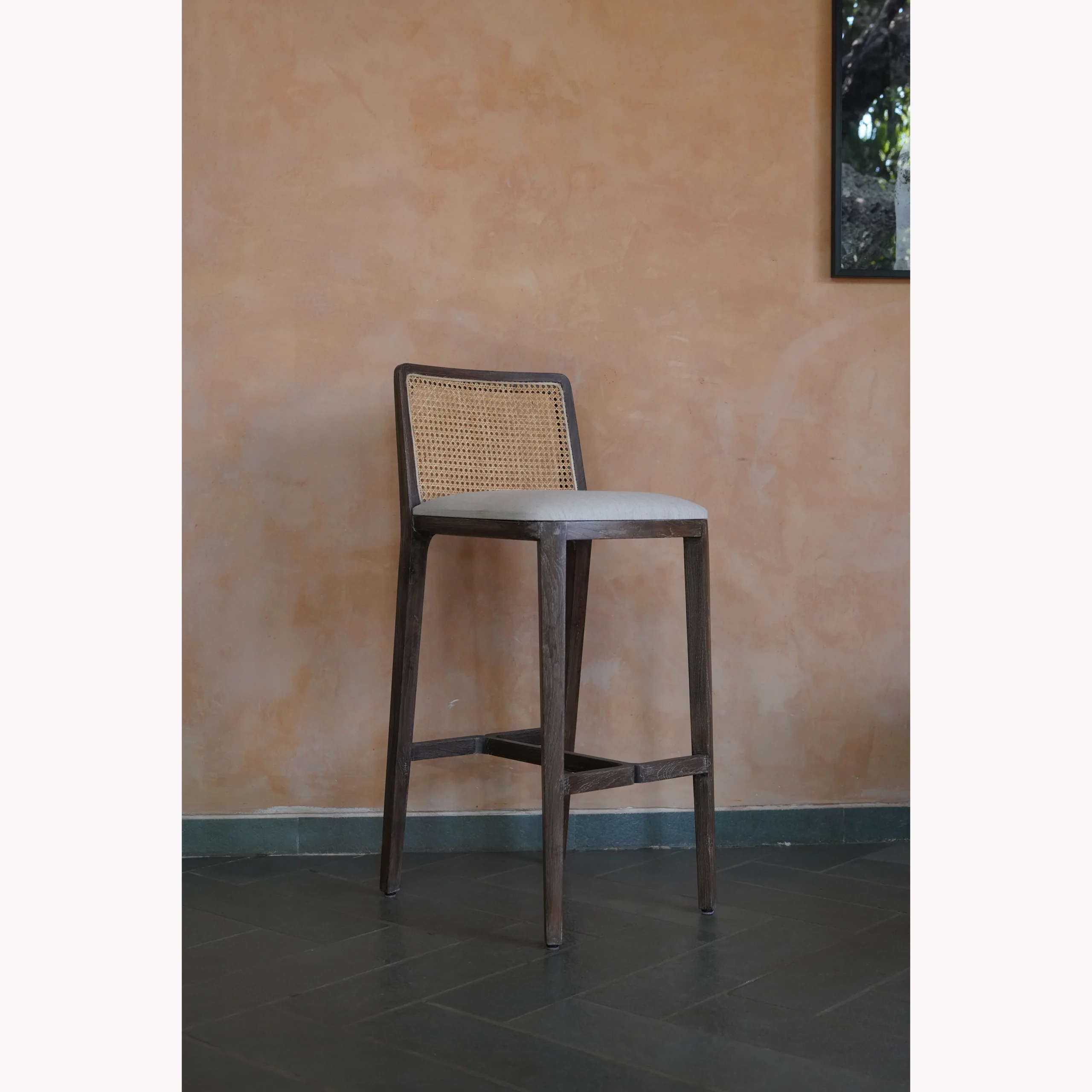 cane back counter stool