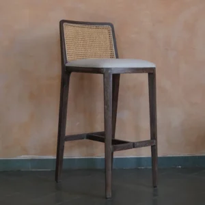 Cane bar stool