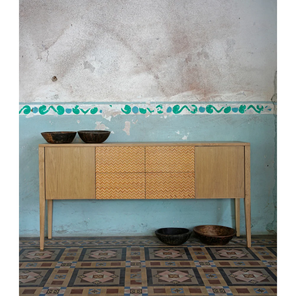 Inlay Console Table for Dining Room - 2